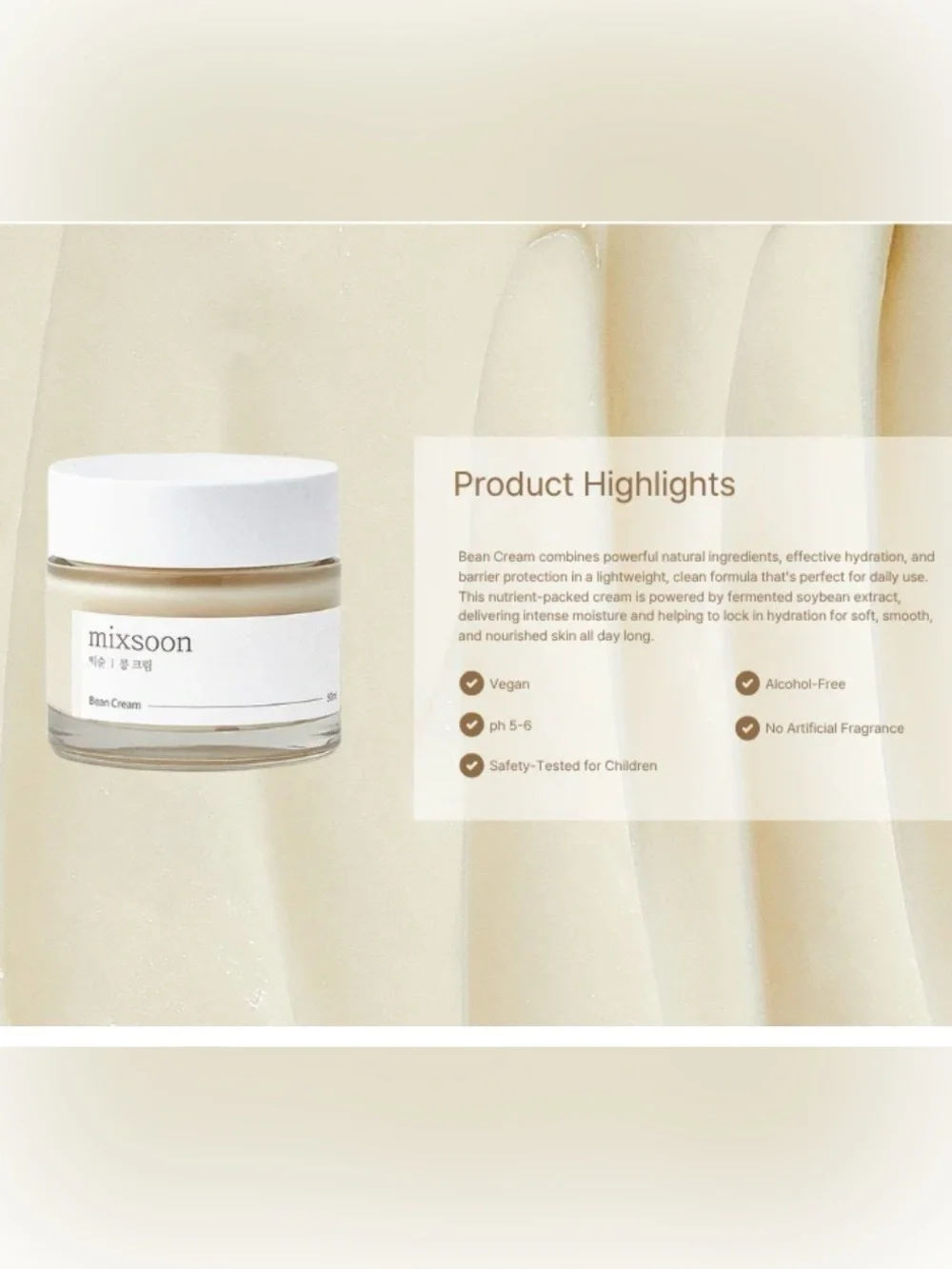 MIXSOON Bean Cream Barrier Repair 50ml NIB
